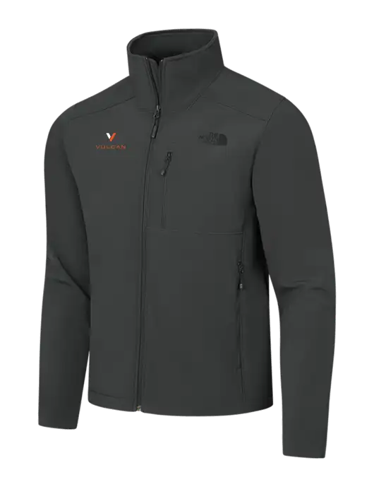 The North Face Dark Medium Grey Apex Barrier Soft Shell Jacket w/Vulcan Logo