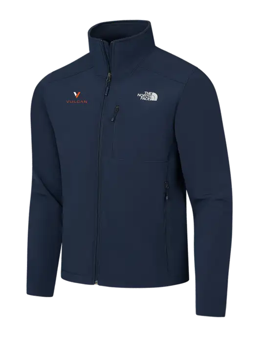North Face Navy Apex Barrier Soft Shell Jacket w/Vulcan Logo