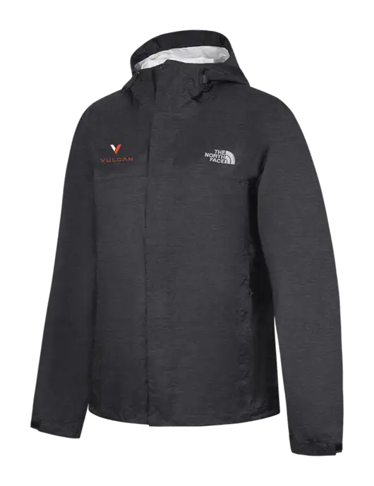 The North Face Dark Grey Heather DryVent Rain Jacket w/Vulcan Logo