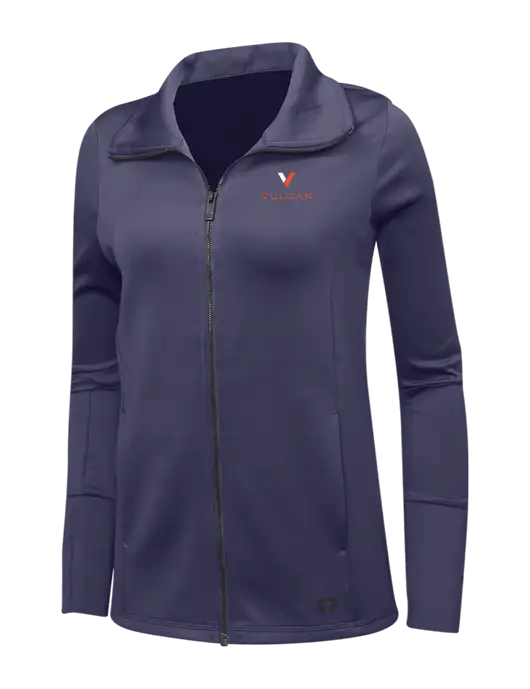 OGIO Navy Womens Endurance Modern Performance Full-Zip w/Vulcan Logo