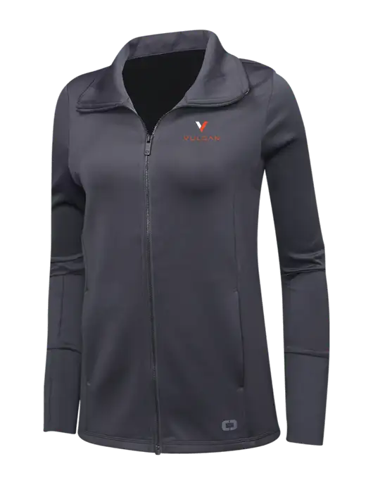 OGIO Dark Grey Womens Endurance Modern Performance Full-Zip w/Vulcan Logo