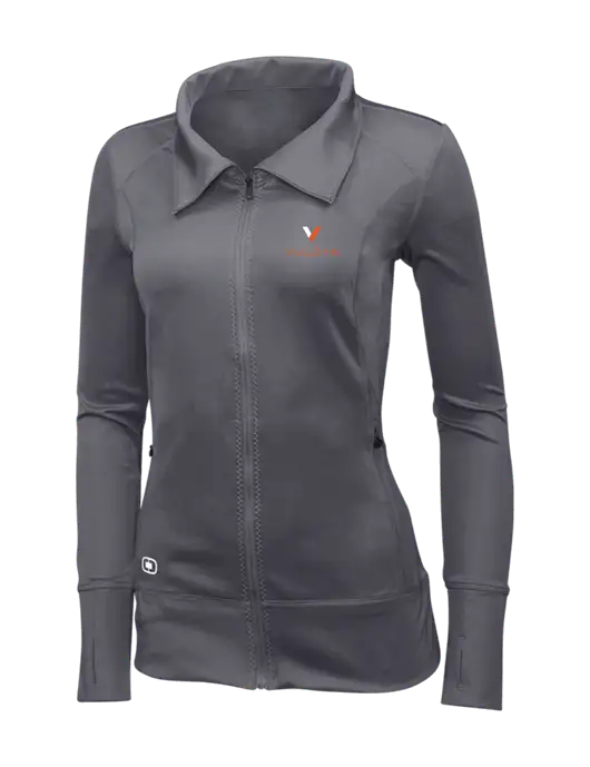 OGIO Dark Grey Womens Endurance Fulcrum Full-Zip w/Vulcan Logo