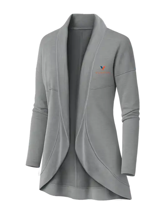 OGIO Light Grey Heather Womens Luuma Cocoon Fleece w/Vulcan Logo