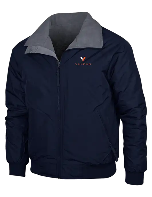 Navy/Heather Grey Classic Challenger Jacket w/Vulcan Logo