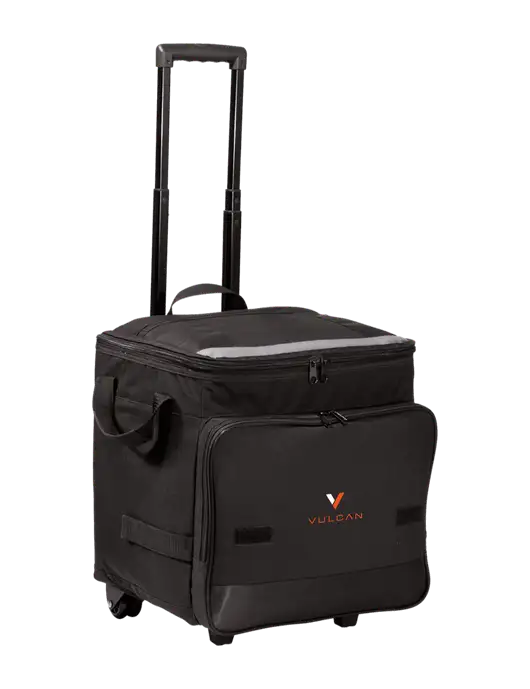 Black Rolling Cooler w/Vulcan Logo