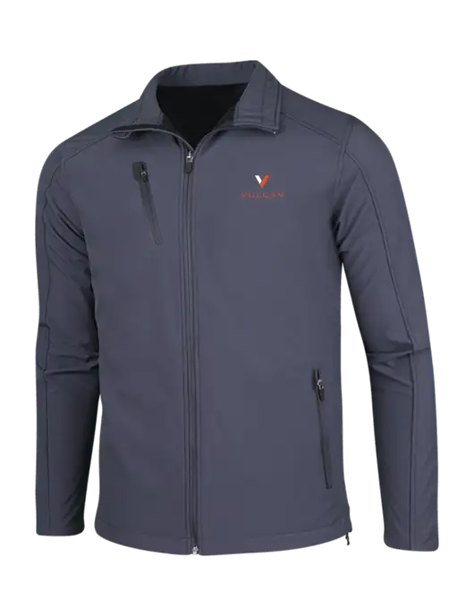 Dark Grey Welded Softshell Jacket w/Vulcan Logo