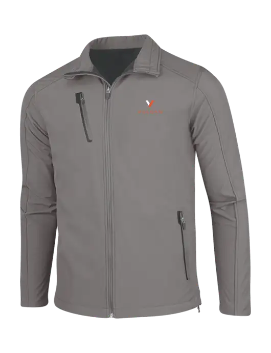 Medium Grey Welded Softshell Jacket w/Vulcan Logo