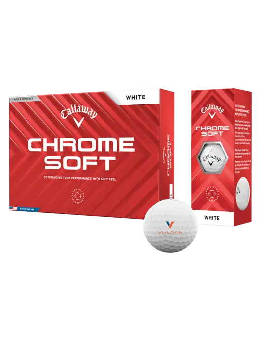 Callaway Chrome Soft Golf Balls 12/pk w/Vulcan Logo