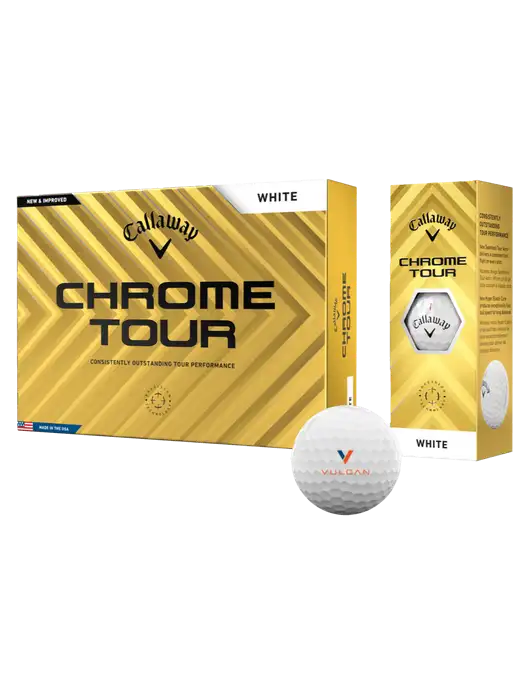 Callaway Chrome Tour Golf Balls 12/pkg w/Vulcan Logo
