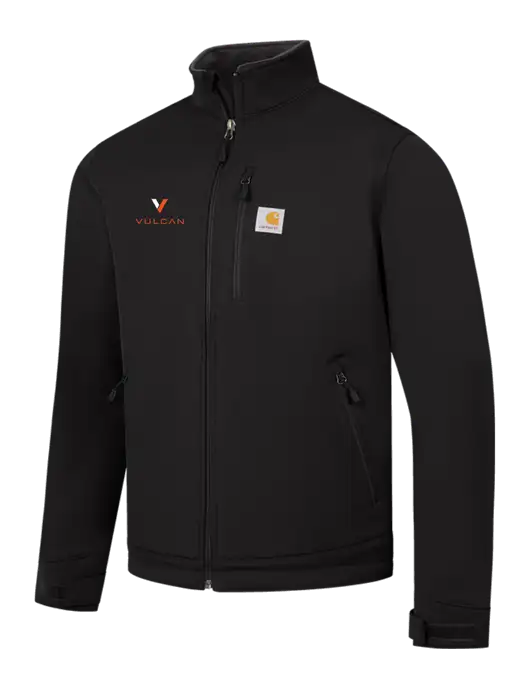 Carhartt Black Crowley Soft Shell Jacket w/Vulcan Logo