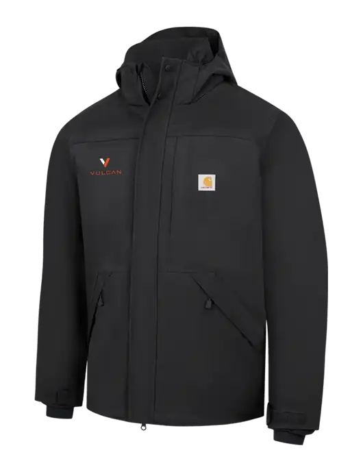 Carhartt Black Storm Defender Shoreline Jacket w/Vulcan Logo