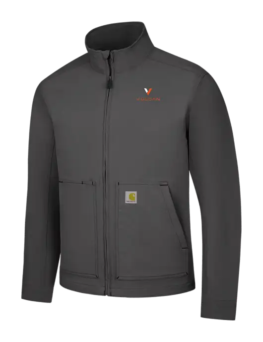 Carhartt Dark Grey Super Dux Soft Shell Jacket w/Vulcan Logo