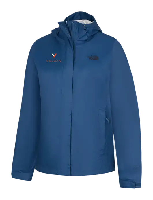 The North Face Womens Navy DryVent Rain Jacket w/Vulcan Logo