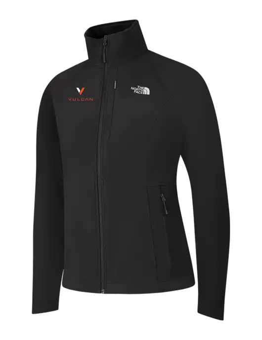 North Face Womens Black Apex Barrier Soft Shell Jacket  w/Vulcan Logo