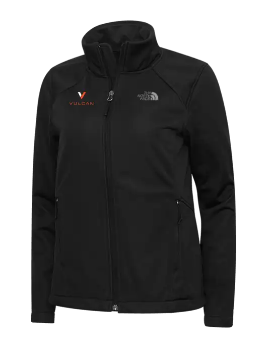North Face Womens Black Ridgewall Soft Shell Jacket w/Vulcan Logo