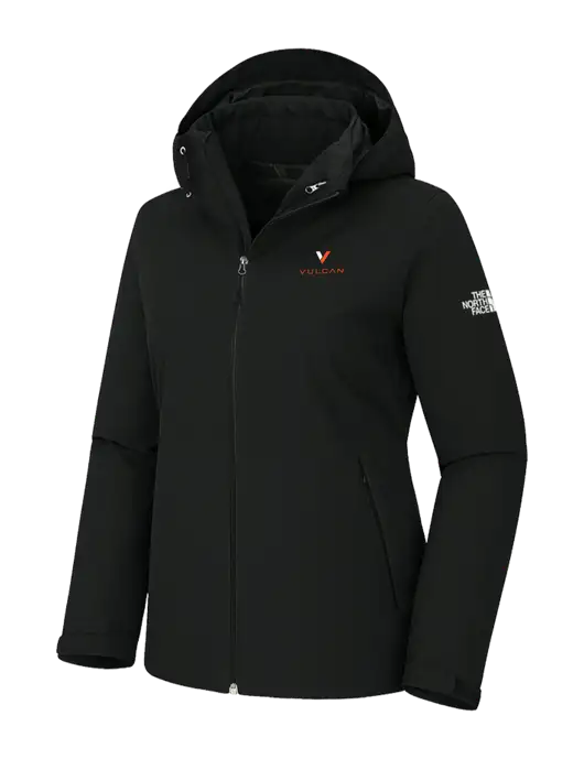 The North Face Womens Castle Valley Triclimate 3-in-1 Black Jacket w/Vulcan Logo
