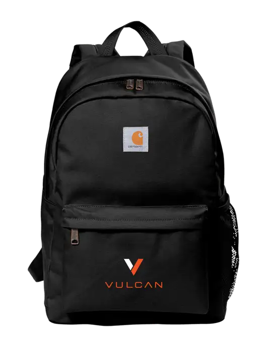 Carhartt Black Canvas Backpack w/Vulcan Logo