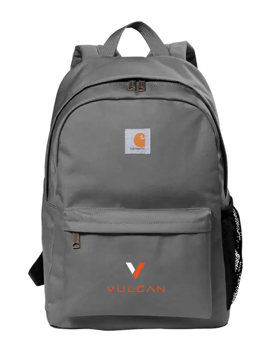 Carhartt Grey Canvas Backpack w/Vulcan Logo