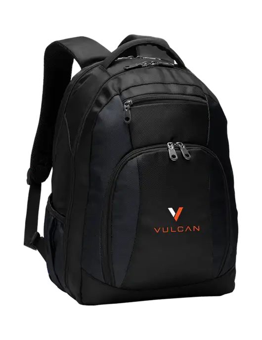 Commuter Black Laptop Backpack w/Vulcan Logo