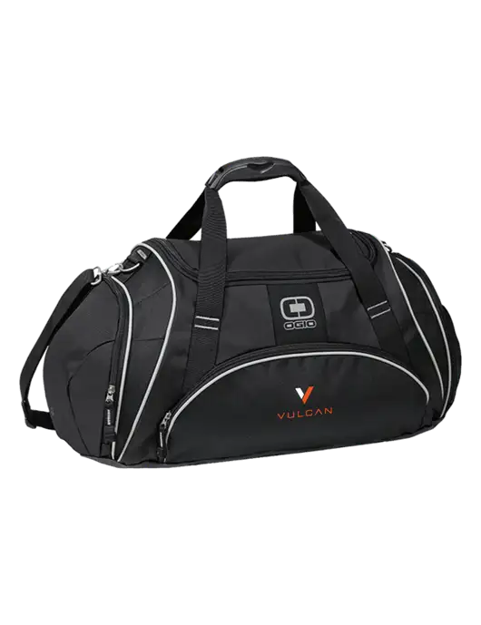 OGIO Black Crunch Duffel
 w/Vulcan Logo