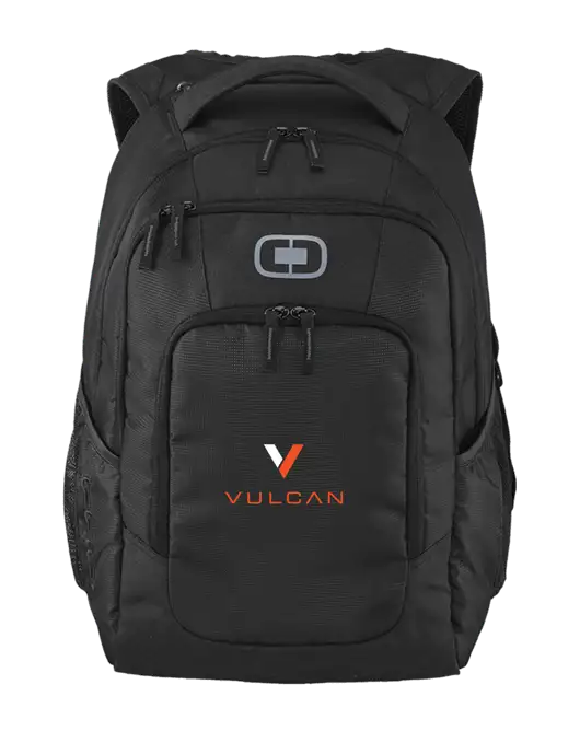 OGIO Black Logan Laptop Backpack
 w/Vulcan Logo