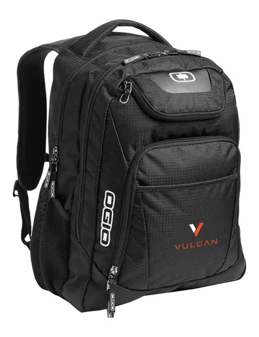 OGIO Black/Silver Excelsior Laptop Backpack w/Vulcan Logo