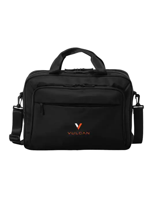 Travel Exec Black Laptop Briefcase w/Vulcan Logo