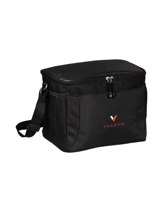 12 Can Black/Black Cube Cooler  w/Vulcan Logo
