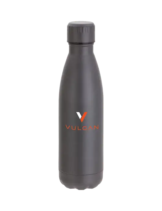 City Go Matte Charcoal 17 oz Insulated Bottle w/Vulcan Logo