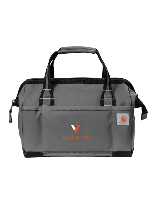 Carhartt Foundry Series 14” Grey Tool Bag w/Vulcan Logo