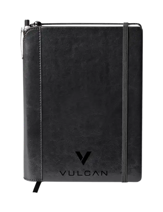 Fabrizio Black Journal 6.375 x 8.375 Combo w/Vulcan Logo