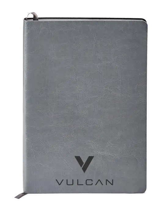 Fabrizio Grey Soft Cover 5.75 x 8.125 Journal w/Vulcan Logo