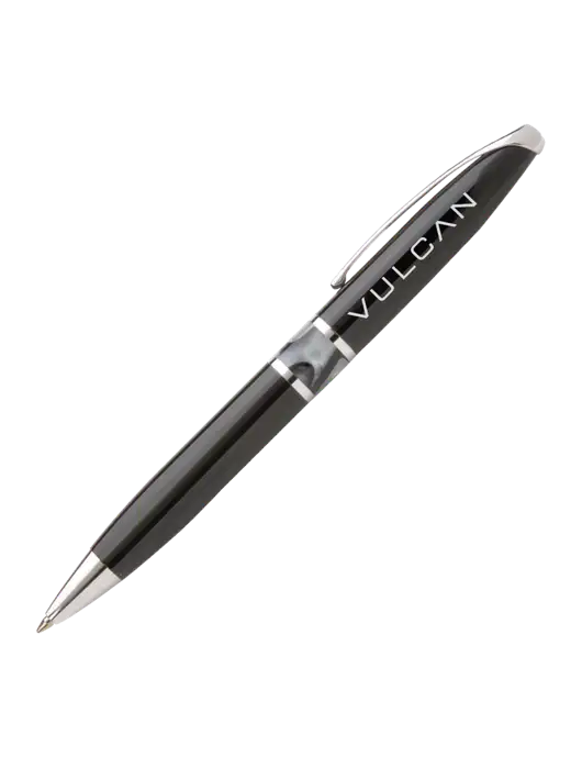 Illusion Black Pen - Black Ink w/Vulcan Logo