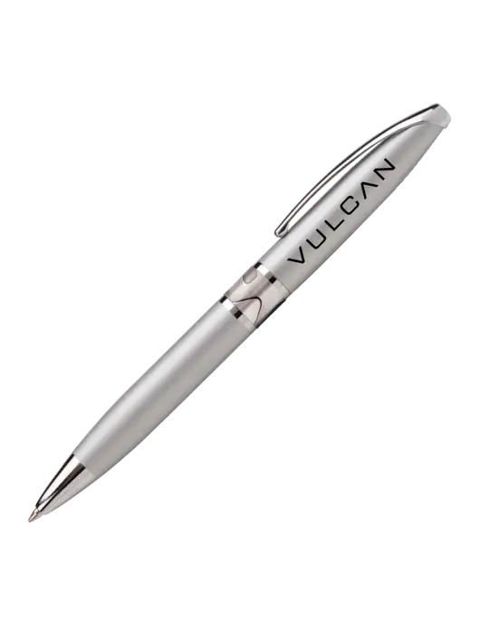 Illusion Silver Pen - Black Ink w/Vulcan Logo