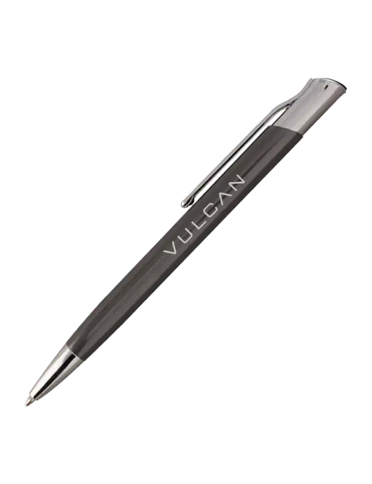 San Malo Gunmetal Pen - Black Ink w/Vulcan Logo