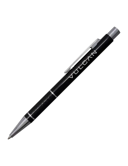 St George Black Pen - Blue Ink w/Vulcan Logo