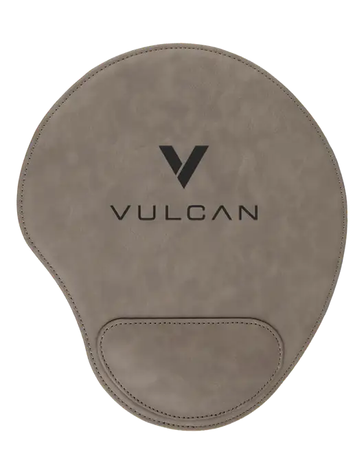 Gray Leatherette Mouse Pad w/Vulcan Logo