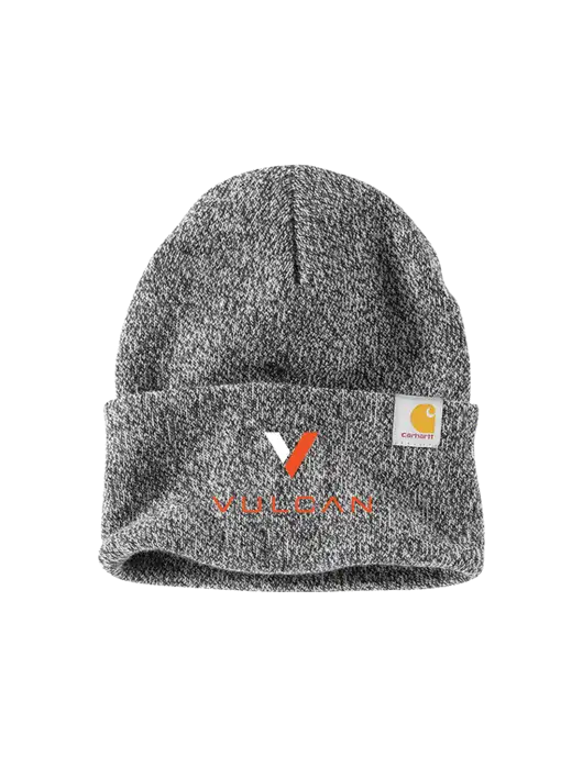 Carhartt Medium Grey Heather Watch Cap 2.0 w/Vulcan Logo