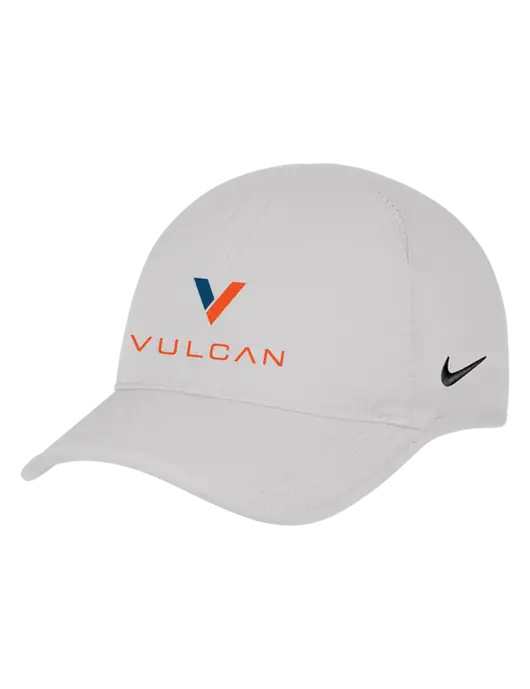Nike White Featherlight Cap w/Vulcan Logo