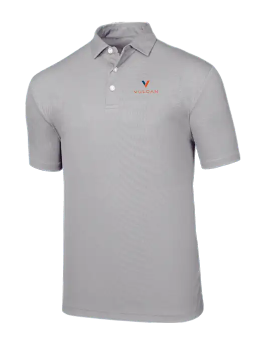 Callaway Birdseye Light Grey Polo w/Vulcan Logo