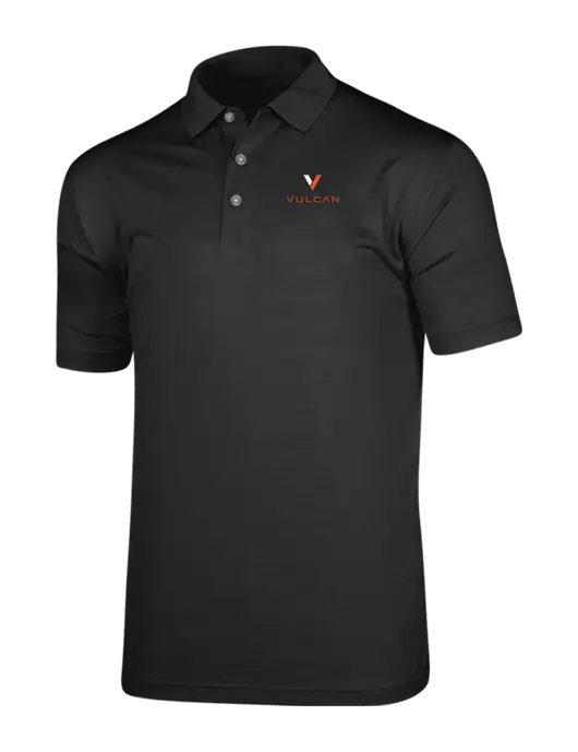 Callaway Vibrant Black Ventilated Polo w/Vulcan Logo