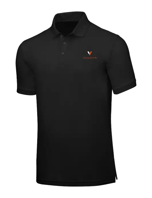 Black Core Classic Pique w/Vulcan Logo