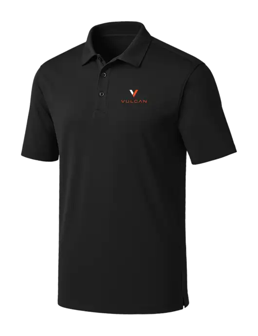 Black Silk Touch Performance Polo w/Vulcan Logo