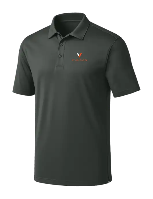 Dark Grey Silk Touch Performance Polo w/Vulcan Logo
