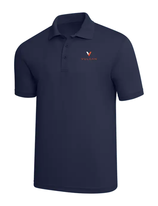 Navy PosiCharge RacerMesh Polo w/Vulcan Logo
