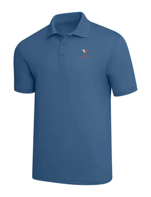Slate Blue PosiCharge RacerMesh Polo w/Vulcan Logo
