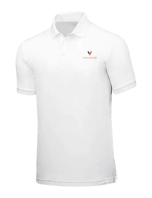 White Core Classic Pique w/Vulcan Logo