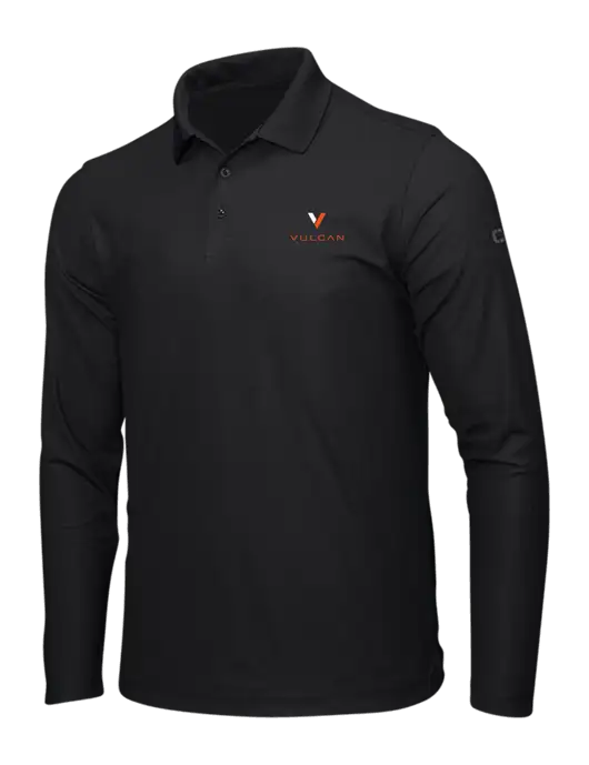 OGIO Blacktop Caliber 2.0 Long Sleeve Polo w/Vulcan Logo