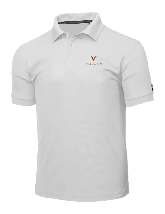 OGIO Bright White Caliber 2.0 Polo w/Vulcan Logo