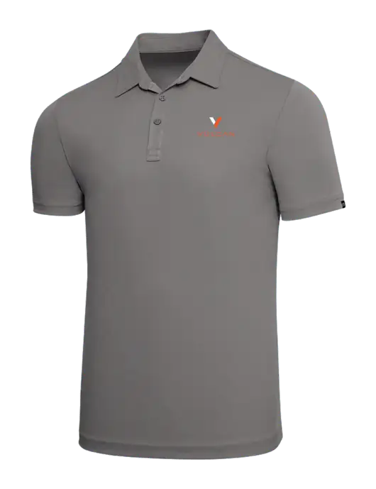 TravisMathew Grey Solid Oceanside Polo w/Vulcan Logo